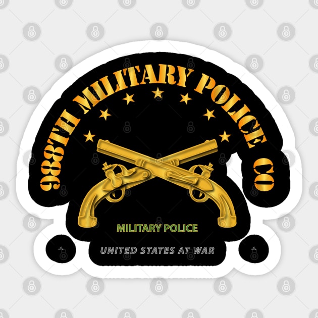 988th Military Police Company Sticker by twix123844